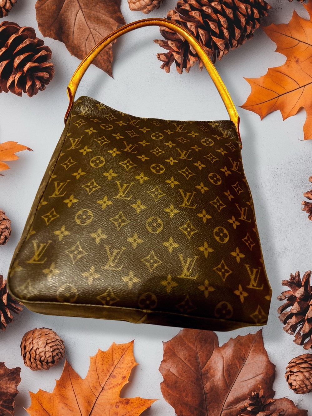 Louis Vuitton Monogram Canvas GM Looping Shoulder Bag w/COA